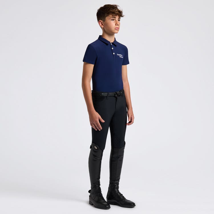 Cavalleria Toscana boy's Short-Sleeve Training Jersey Polo