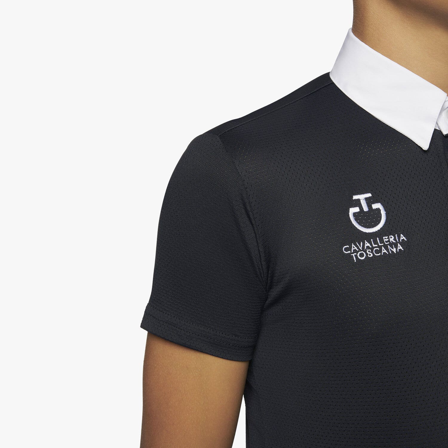 Cavalleria Toscana Boy's FISE polo shirt NAVY-5