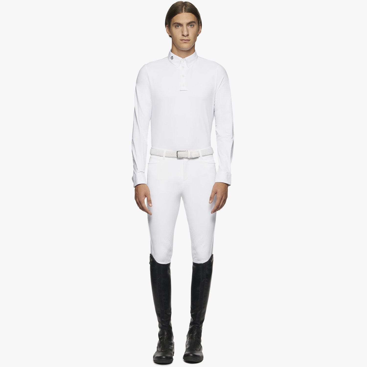 Men Competition Polo with Mesh Inserts