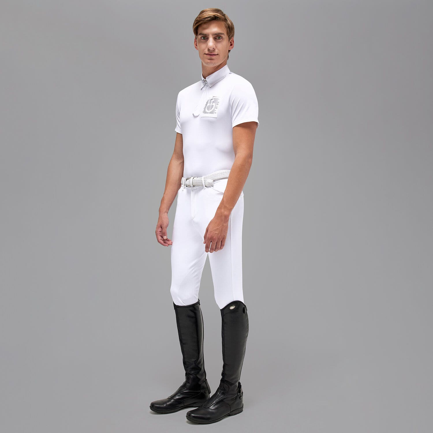 Cavalleria Toscana Revo men's polo shirt WHITE-2