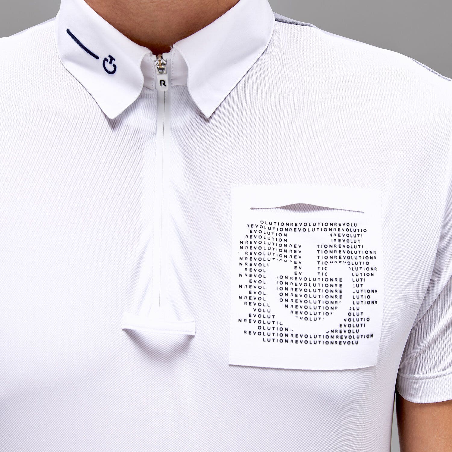 Cavalleria Toscana Revo men's polo shirt WHITE-4