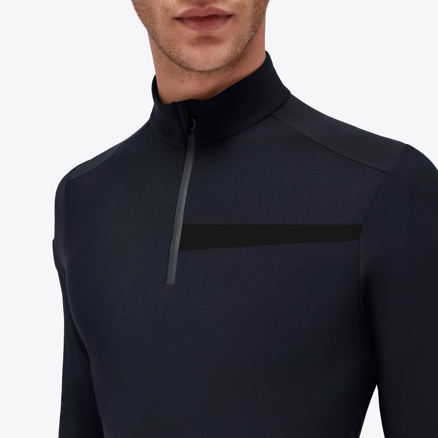 Cavalleria Toscana Men's training polo shirt NAVY-3