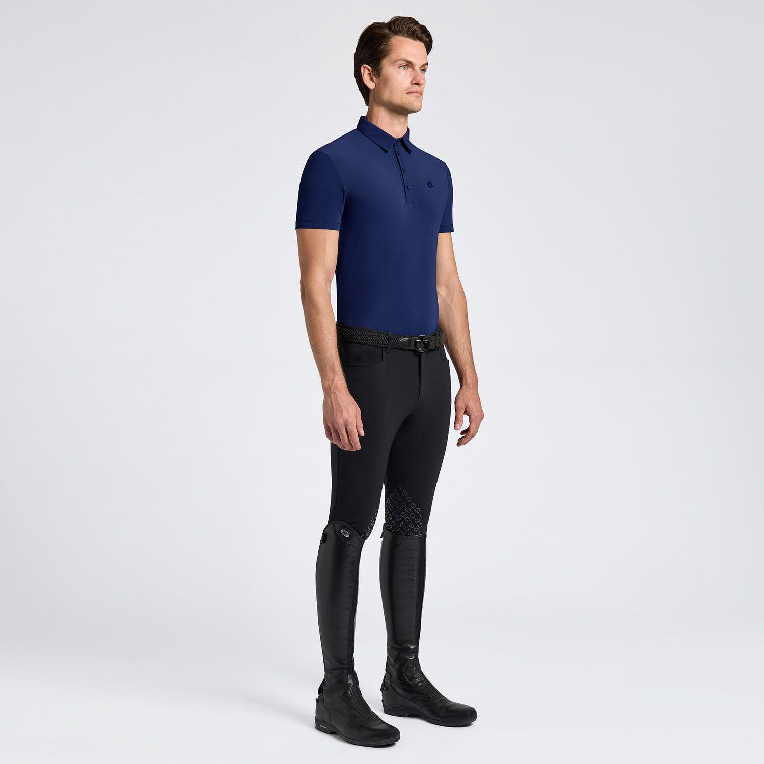 Cavalleria Toscana Cavalleria Toscana Men's Technical Training Polo ROYAL BLUE-1