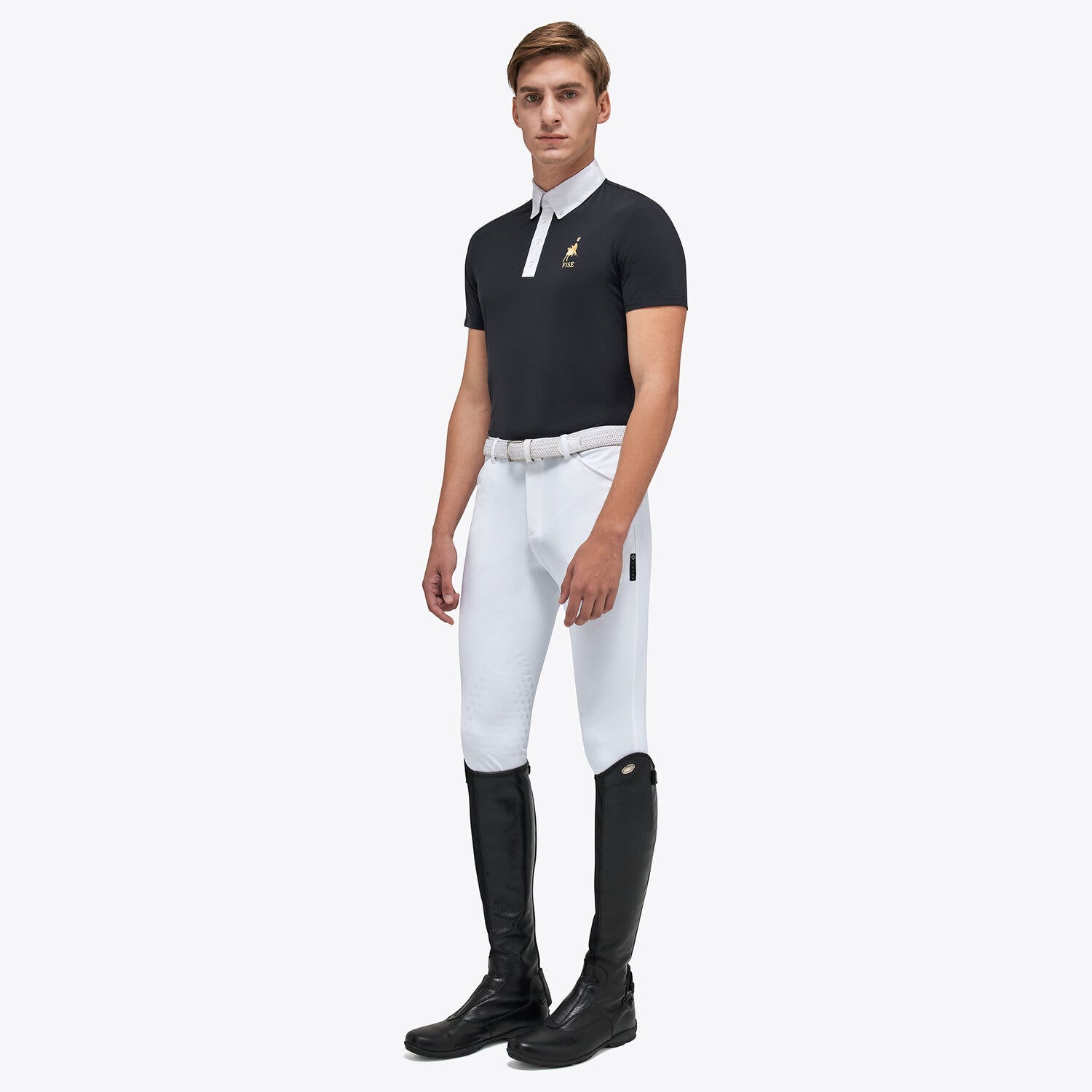 Cavalleria Toscana FISE men's polo shirt NAVY-2