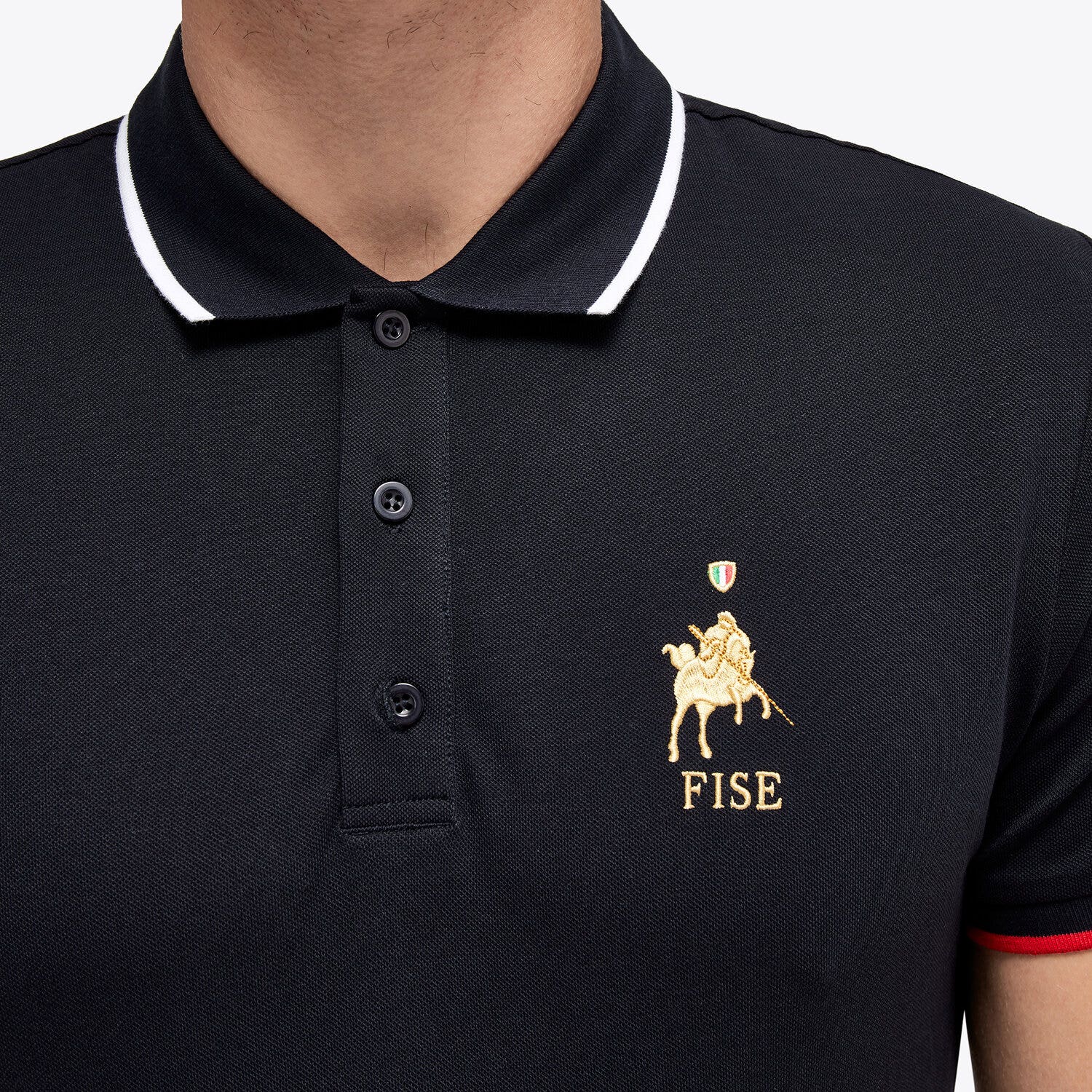 Cavalleria Toscana FISE Men's training Polo NAVY-5