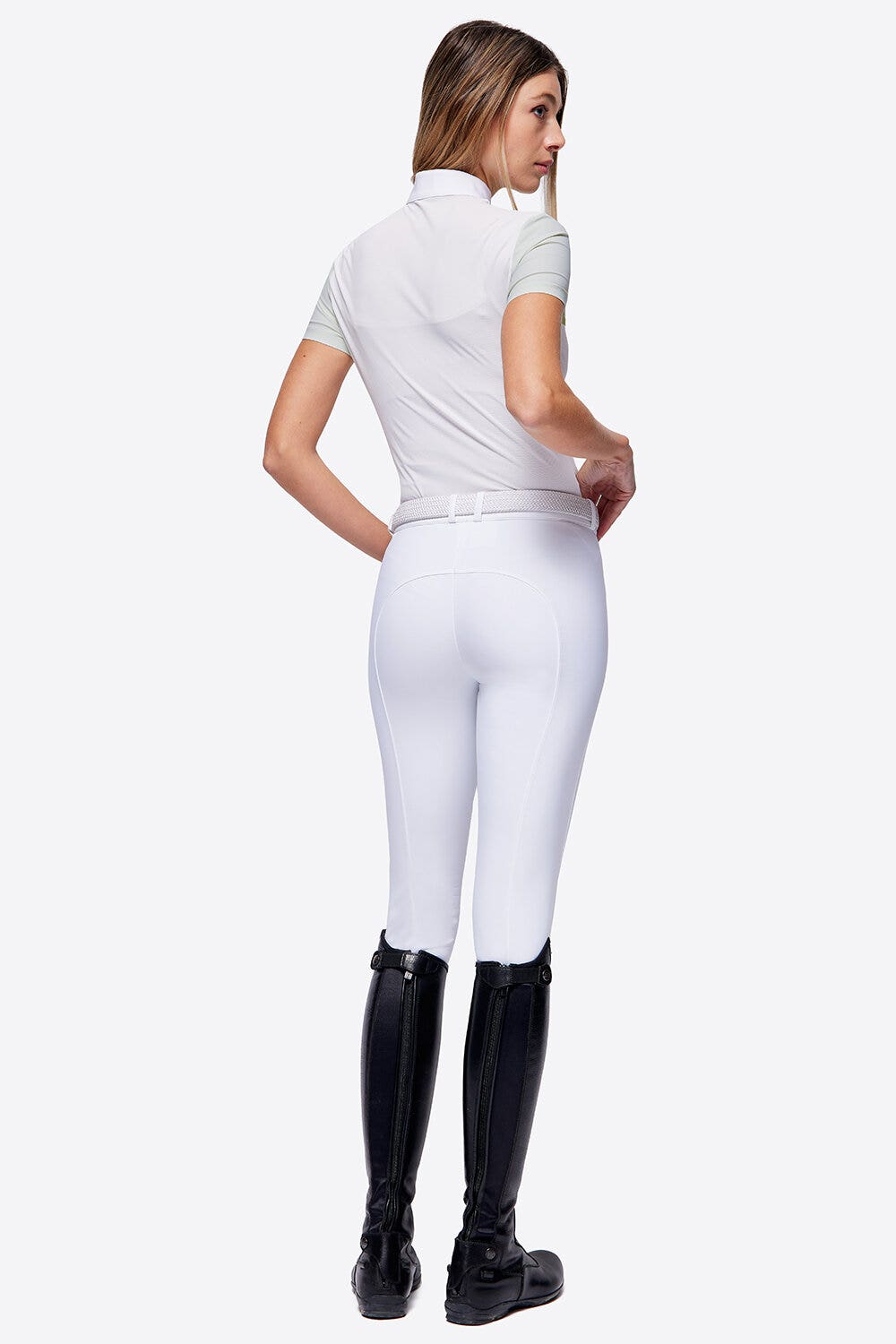 Rider's Gene RG Jersey S/S Button Competition Polo LIGHT GREY-3