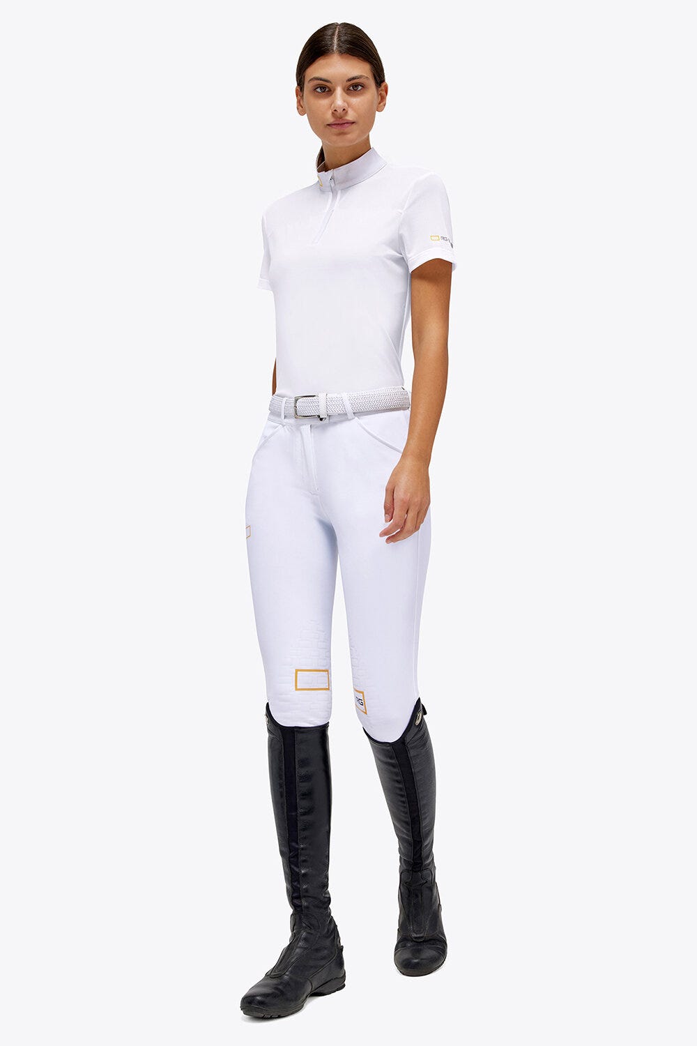 Jersey/Mesh Insert S/S Zip Competition Polo