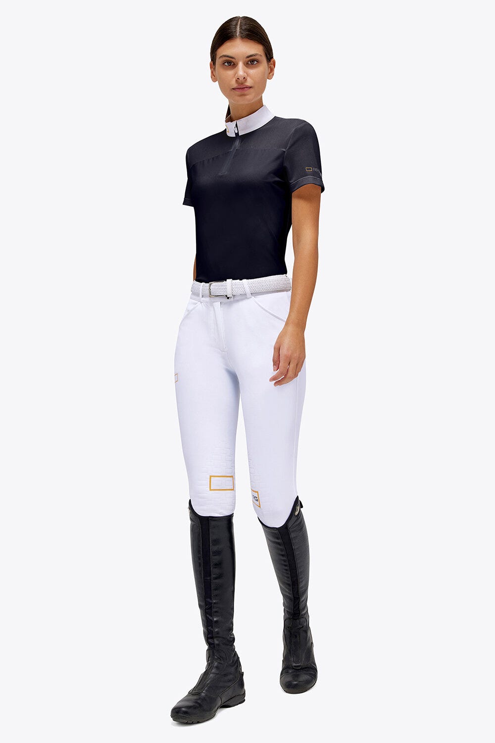 Jersey/Mesh Insert S/S Zip Competition Polo