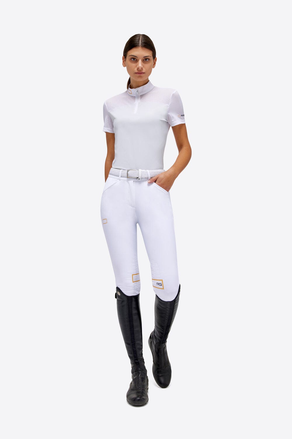 Jersey/Mesh Insert S/S Zip Competition Polo