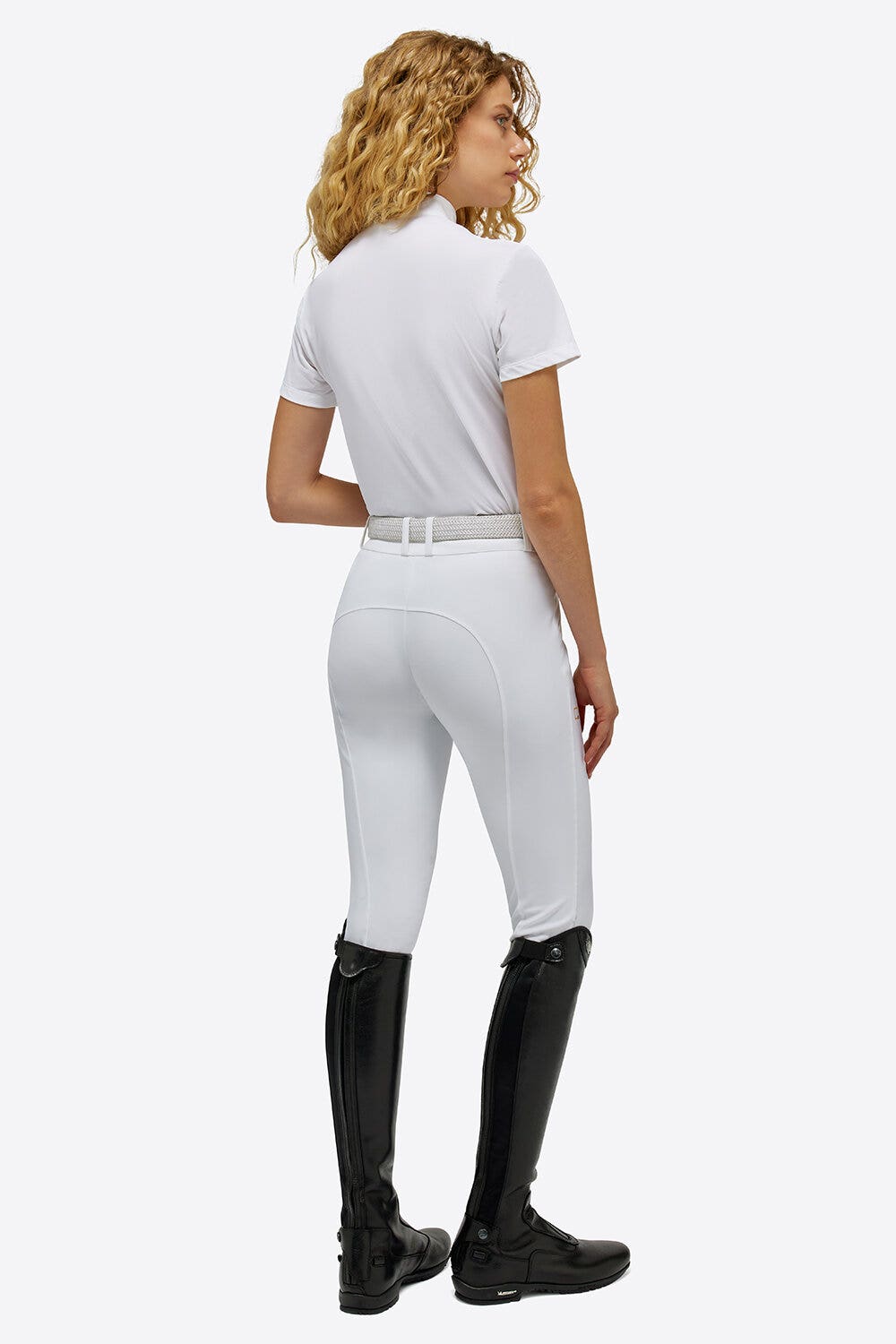 Rider's Gene Rider's Gene woman competition polo WHITE/KNIT-3