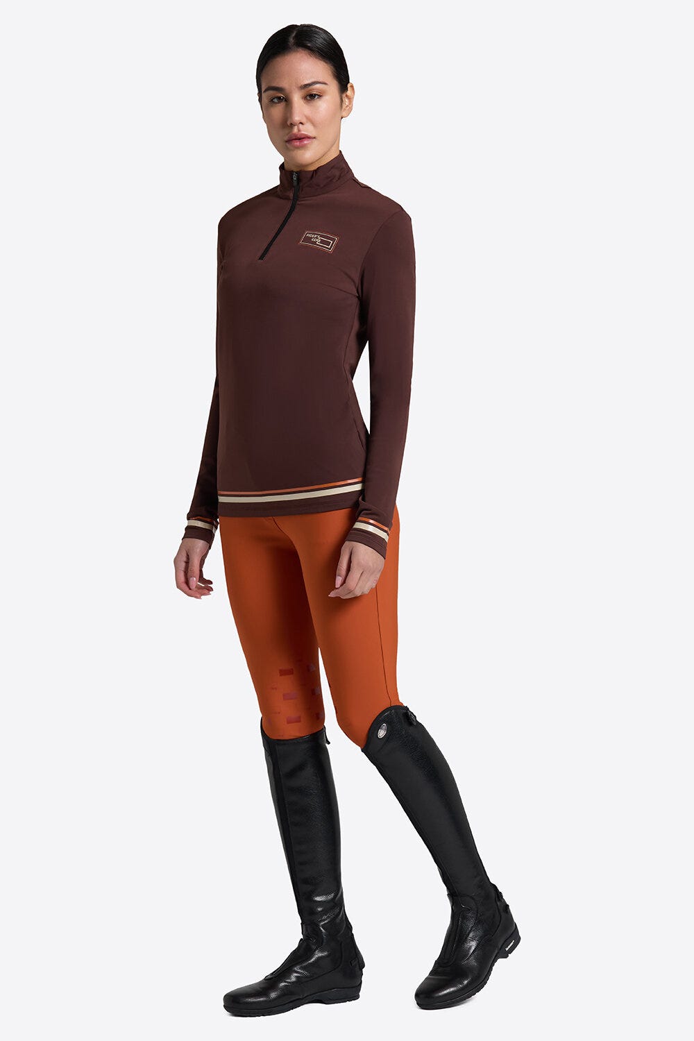 Rider’s Gene Women’s Long Sleeve Warm Jersey Training Polo