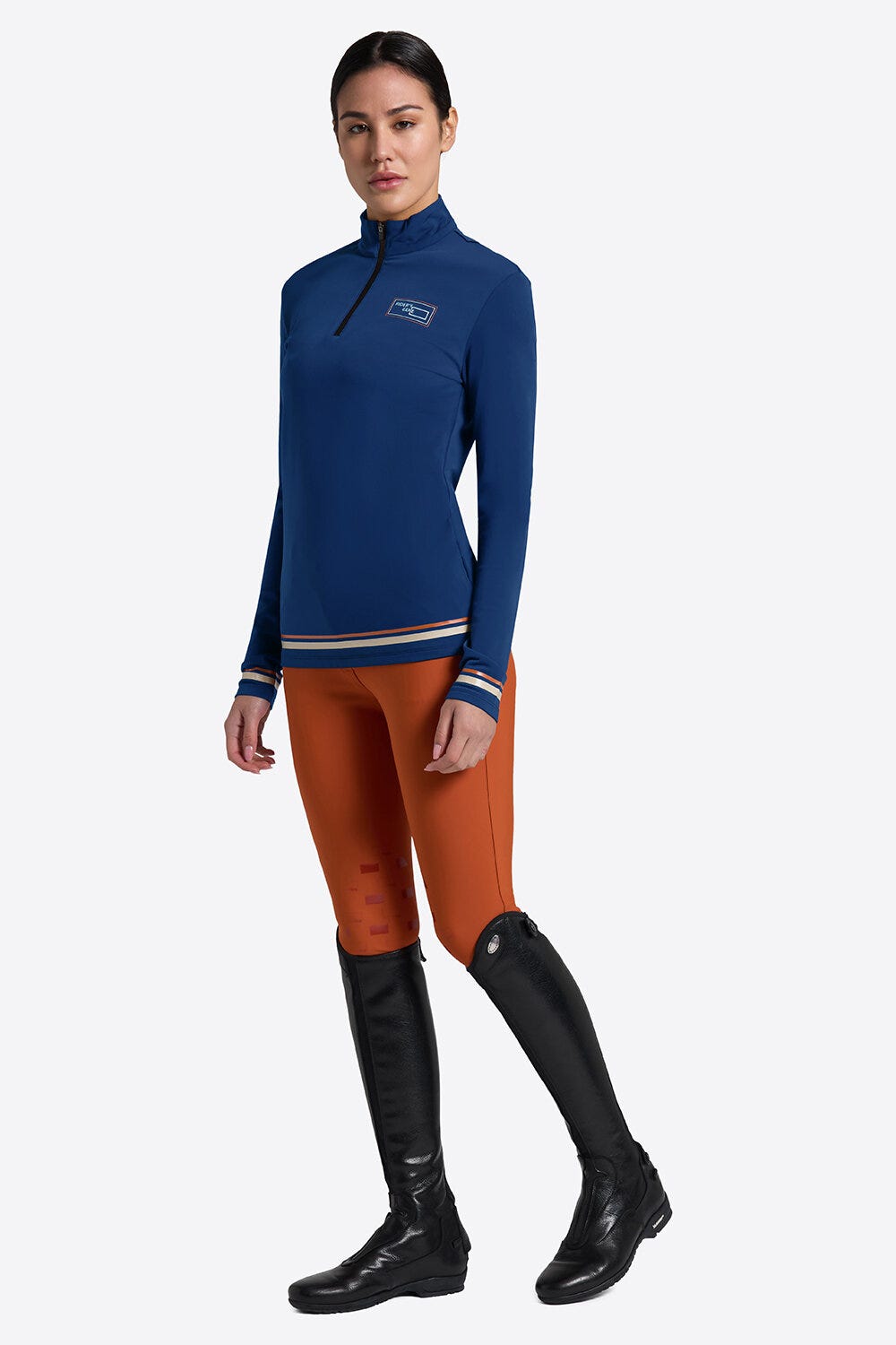 Rider’s Gene Women’s Long Sleeve Warm Jersey Training Polo