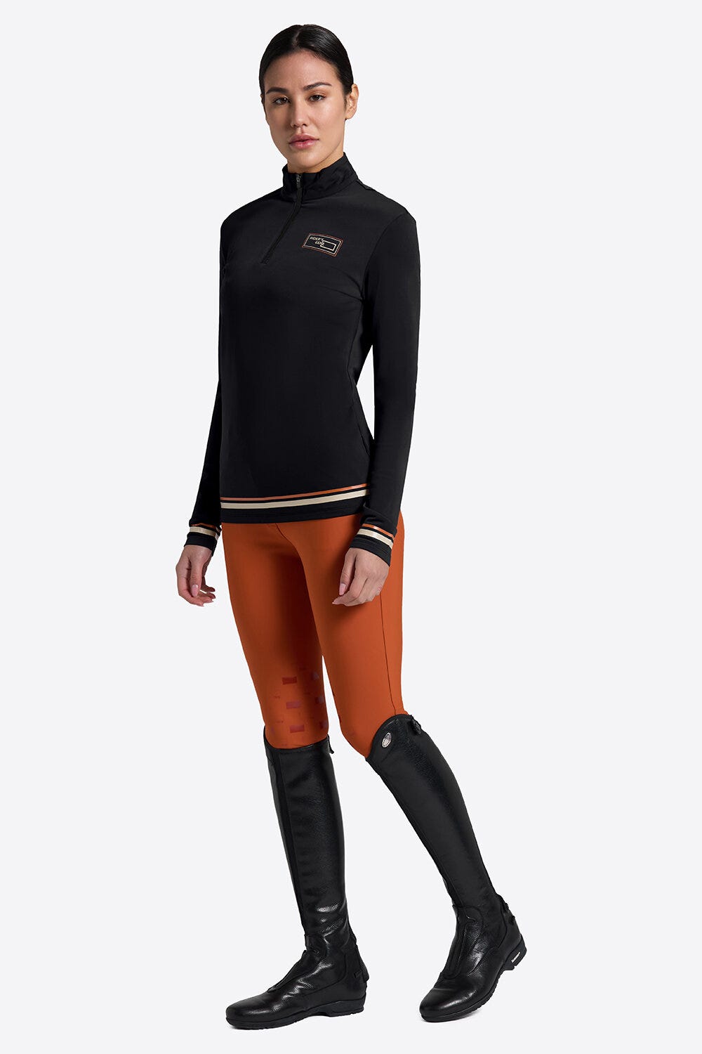 Rider’s Gene Women’s Long Sleeve Warm Jersey Training Polo