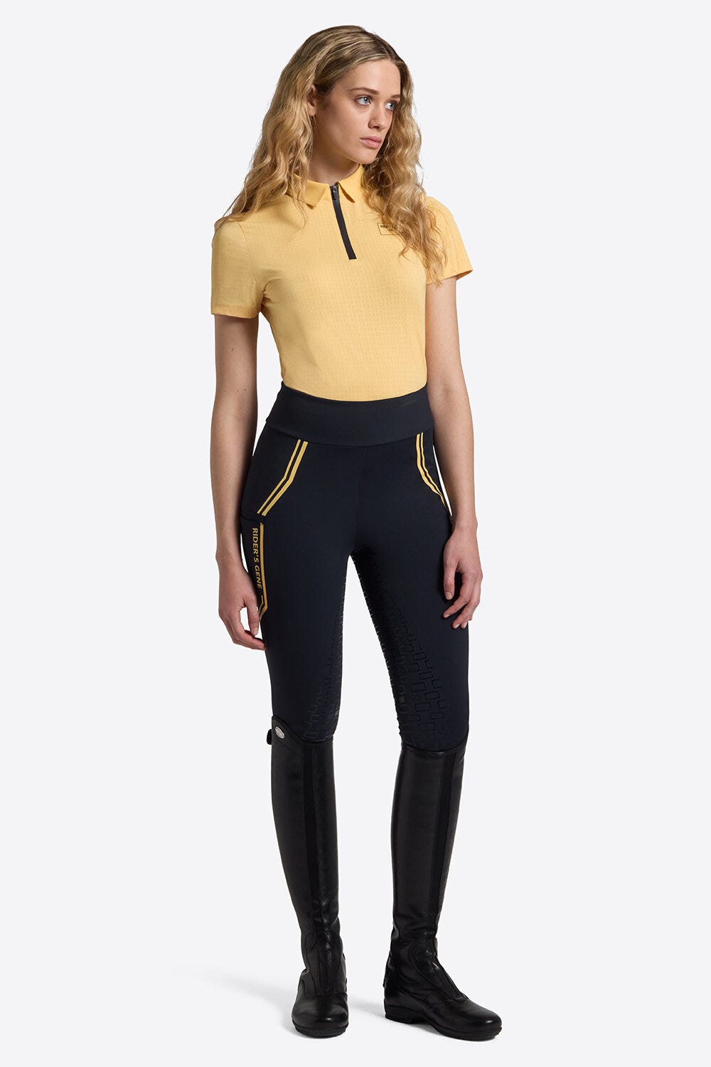 Women's Training Polo with Zip | Rider's Gene