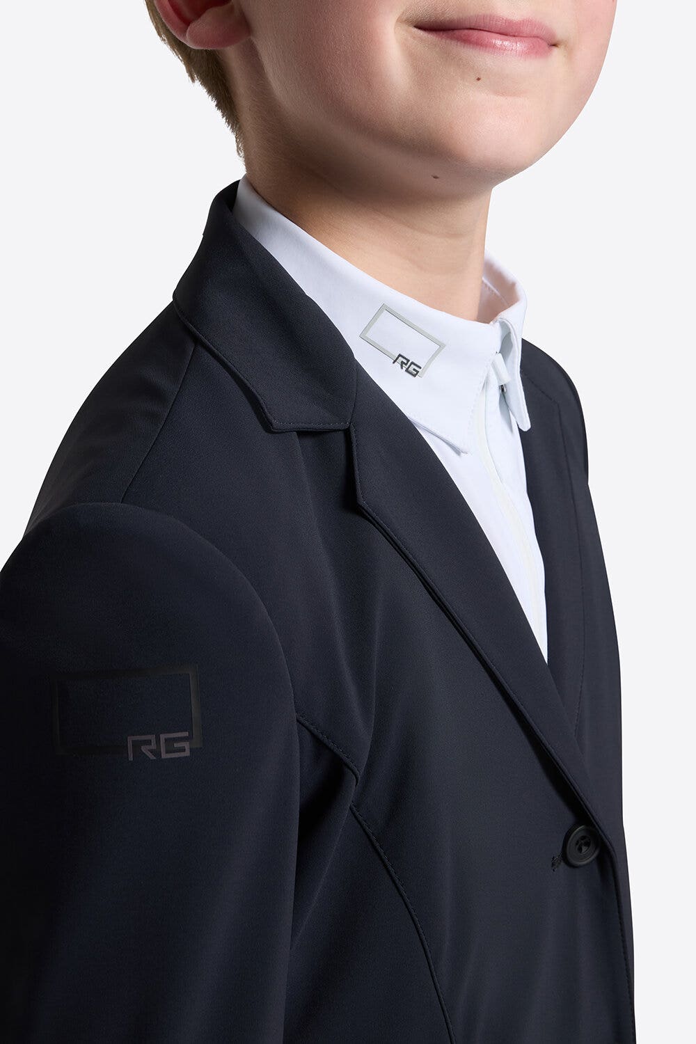 Rider's Gene Rider’s Gene Unisex Competition Jacket for Kids NAVY-3