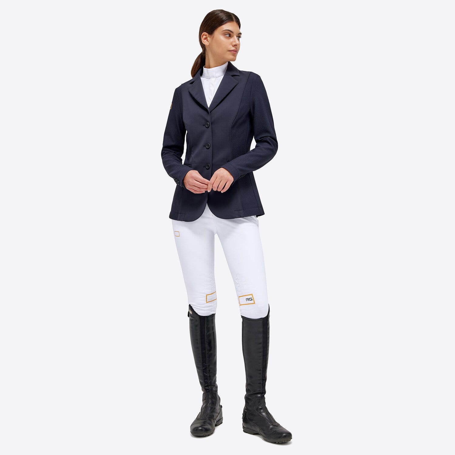 Rider's Gene Rider's Gene women's competition jacket with buttons NAVY-3