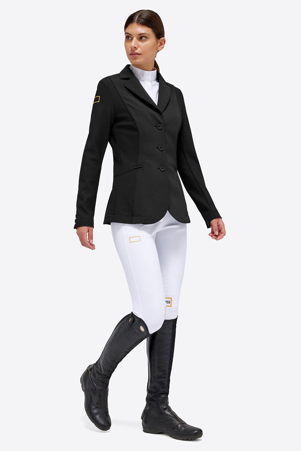Rider's Gene Rider's Gene women's competition jacket with buttons BLACK/MUSTAD-3