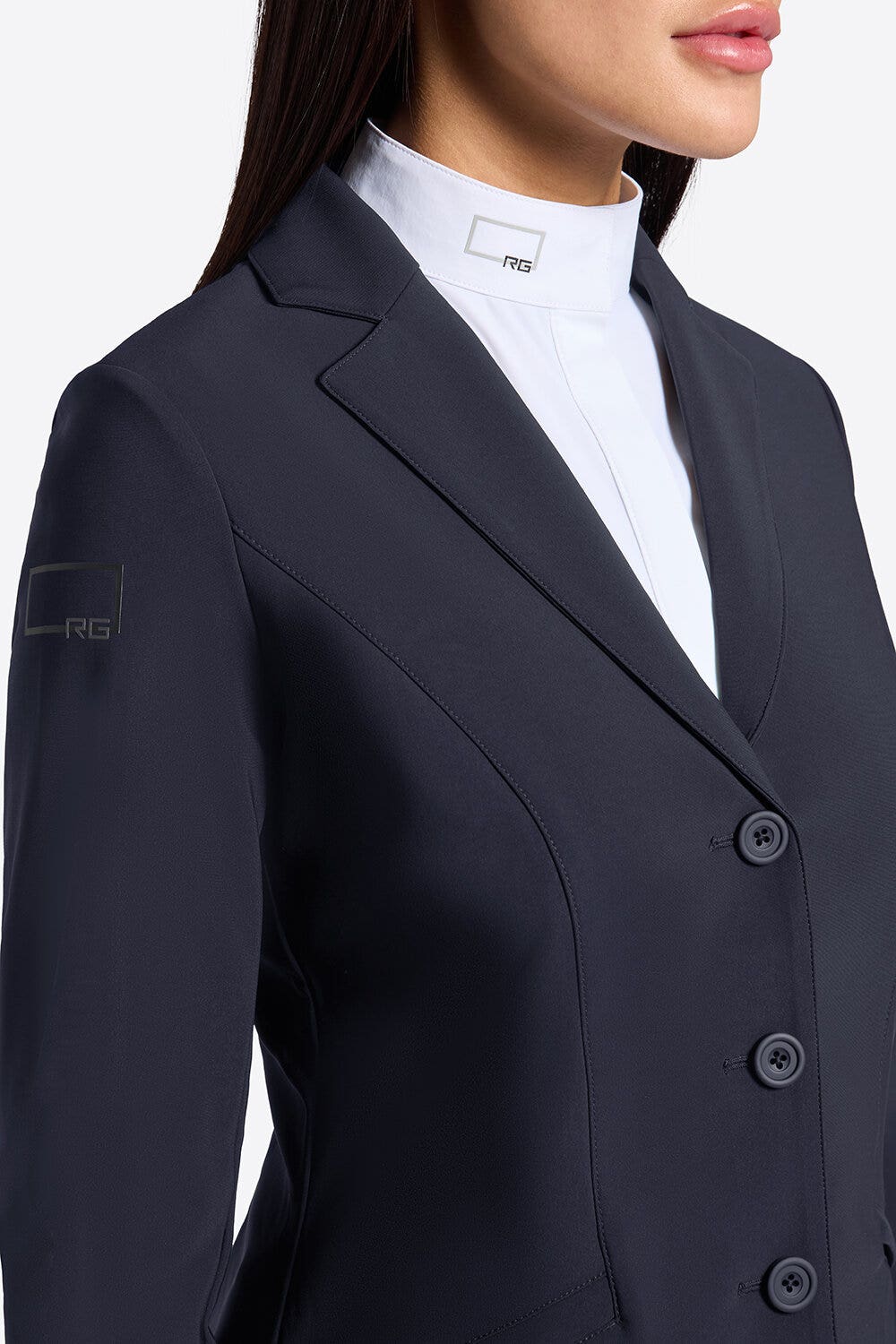 Rider's Gene Rider's Gene Women's Competition Button Jacket NAVY-3