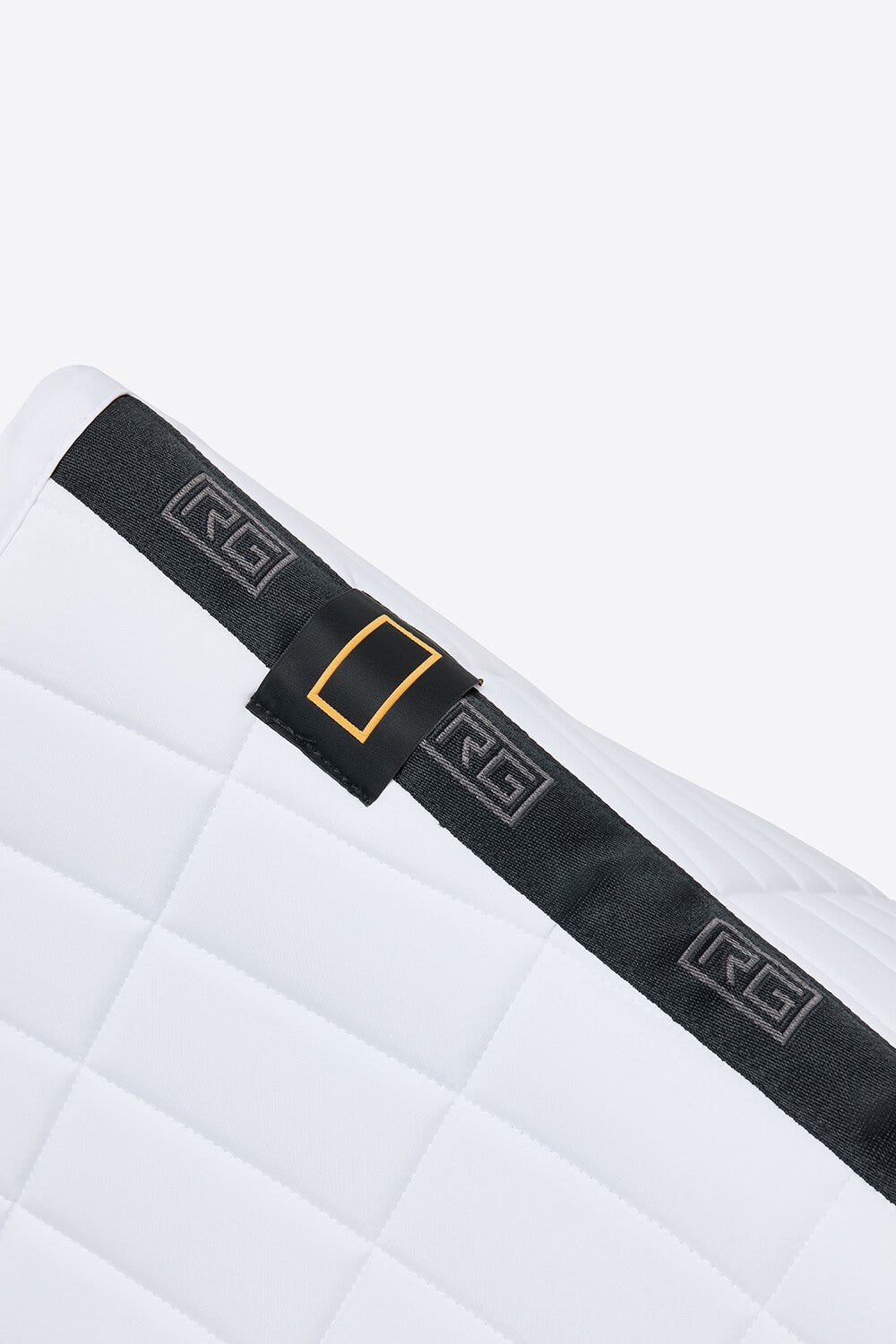 Rider's Gene RG Rectangular Quilt Dressage Saddle Pad WHITE-3
