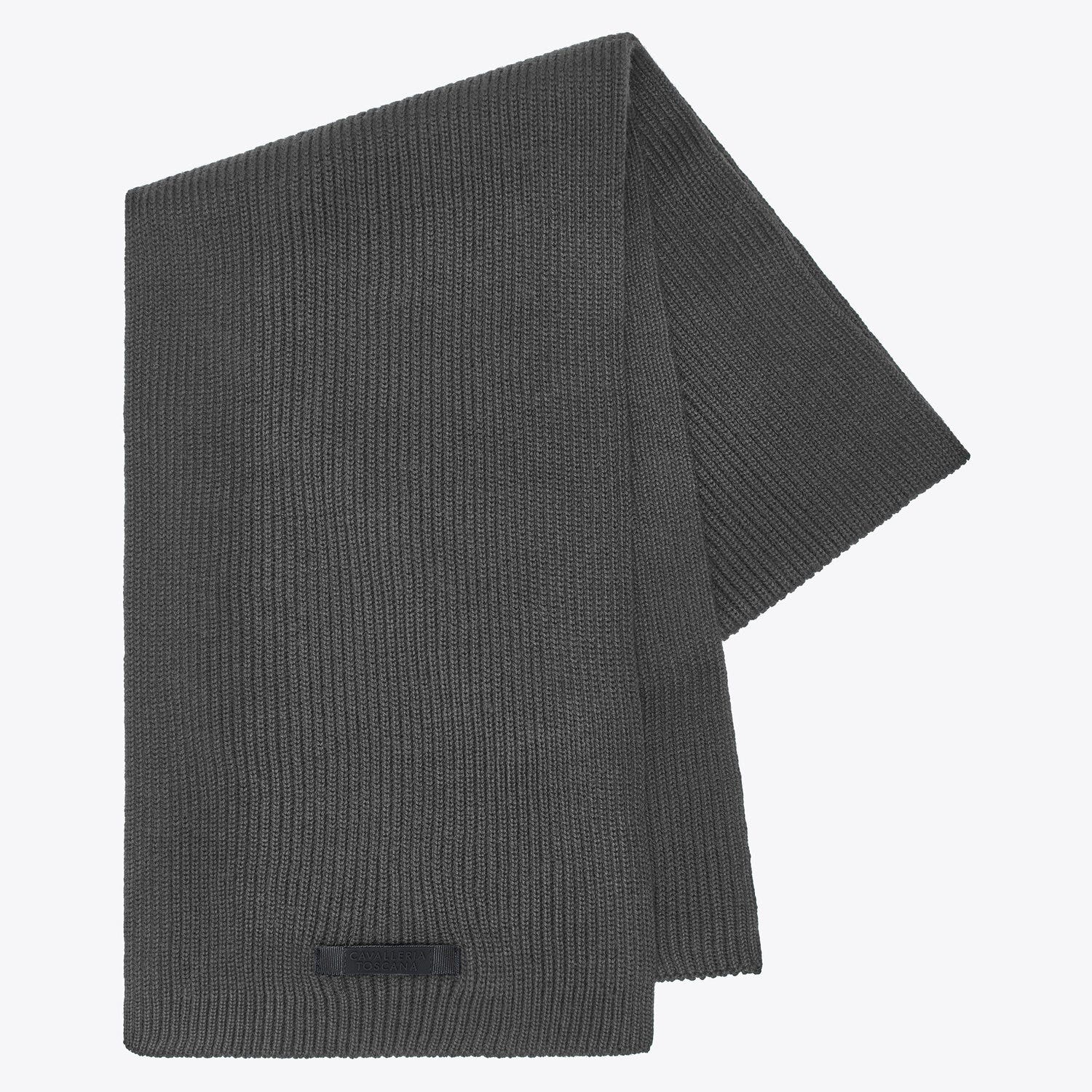 Cavalleria Toscana Merino wool scarf IRON GREY-1