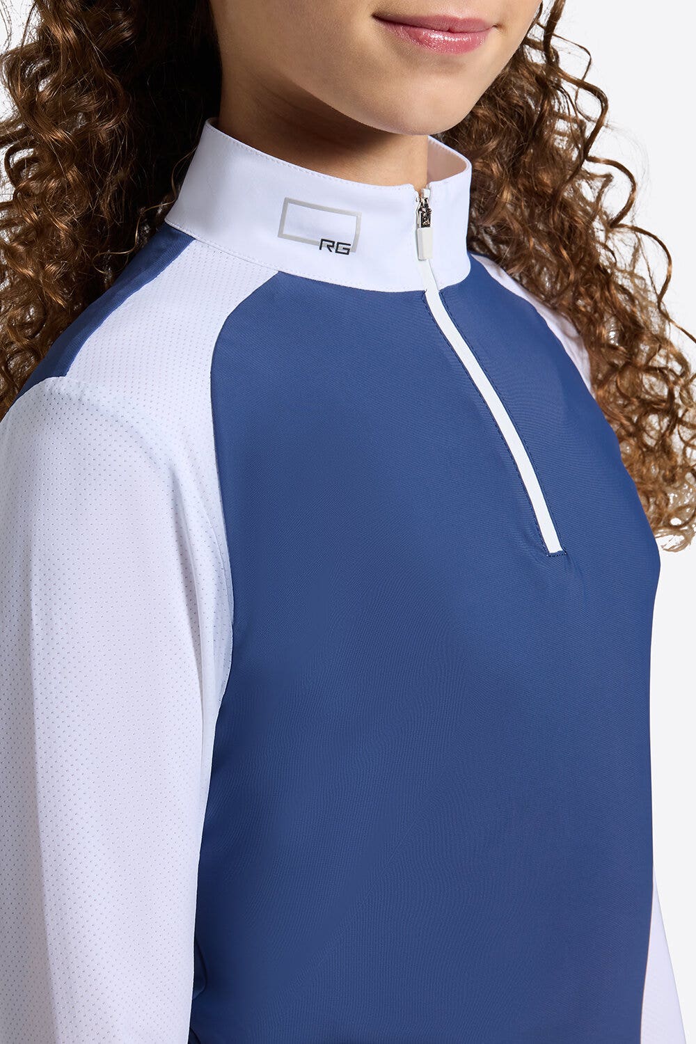 Rider's Gene Rider’s Gene Women’s L/S Jersey Competition Shirt with Perforated Inserts SHAVEDCHOCOLATE/WHITE-3