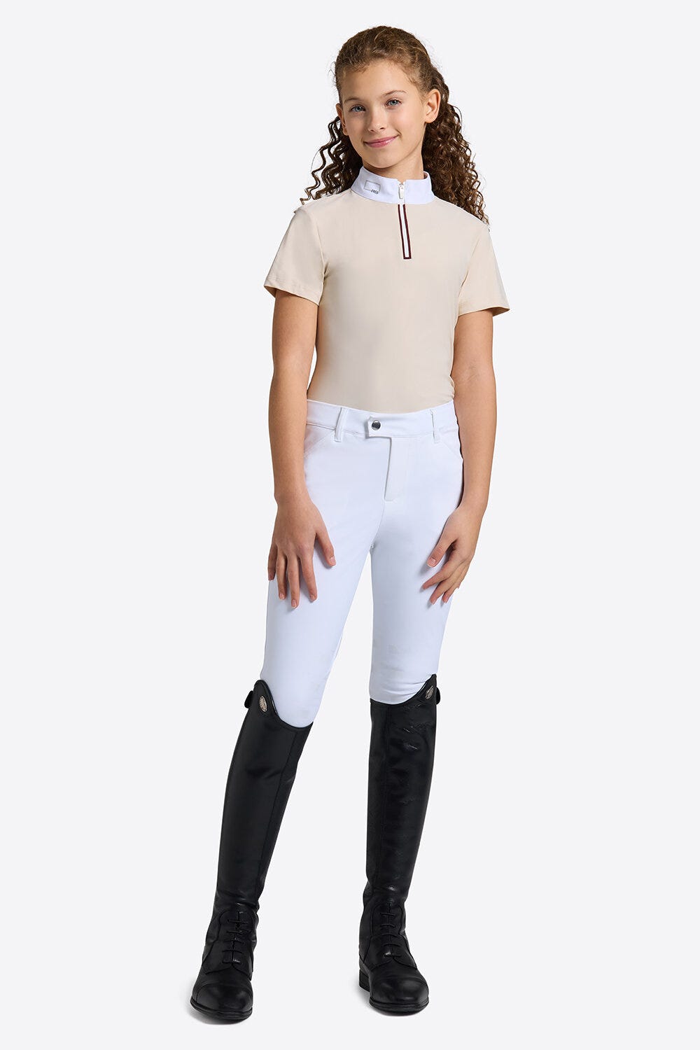 Rider’s Gene Girls’ Short Sleeves Competition Polo Shirt