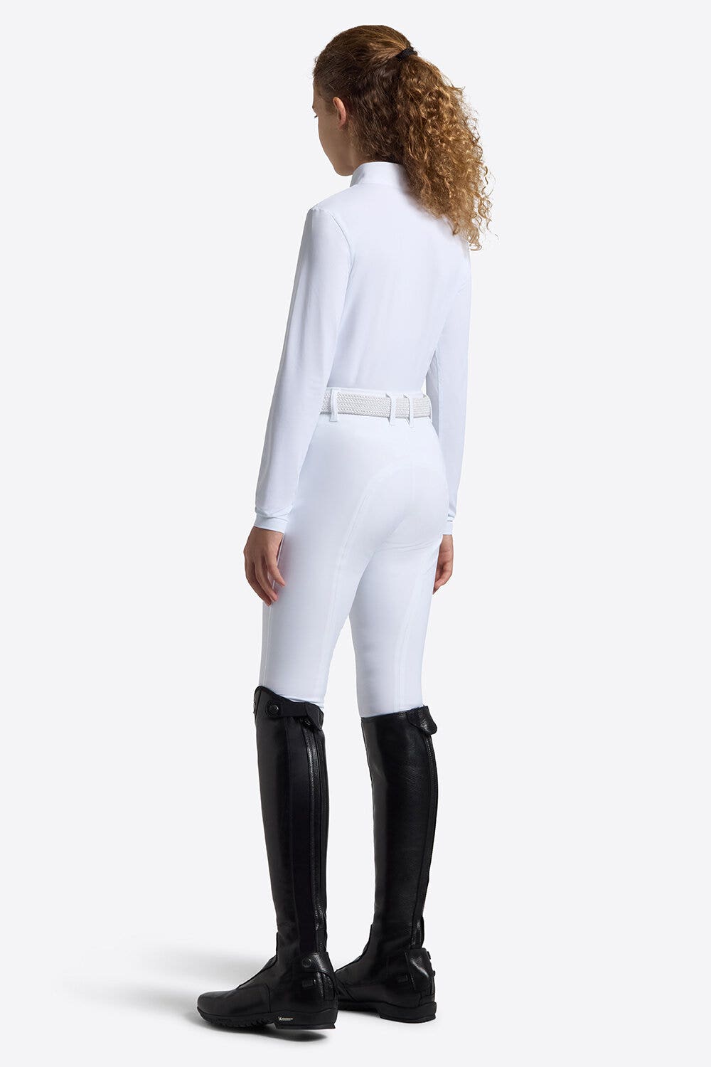 Rider's Gene Camicia da Competizione a maniche lunghe da Bambina | Rider's Gene WHITE-2