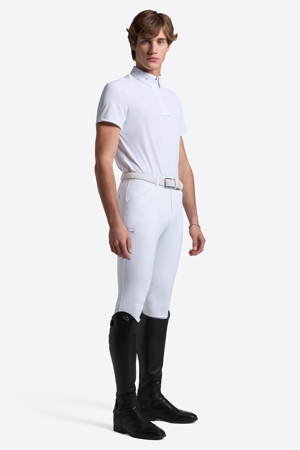 Rider's Gene Rider's Gene Men's Tech Competition Shirt WHITE-1