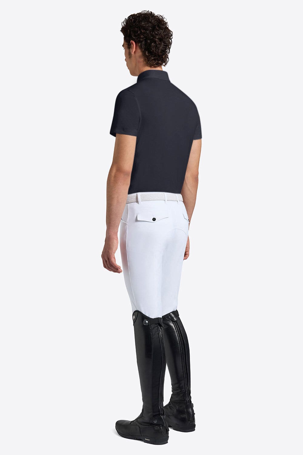 Rider's Gene Rider’s Gene Men’s Short-Sleeve Competition Shirt NAVY-2