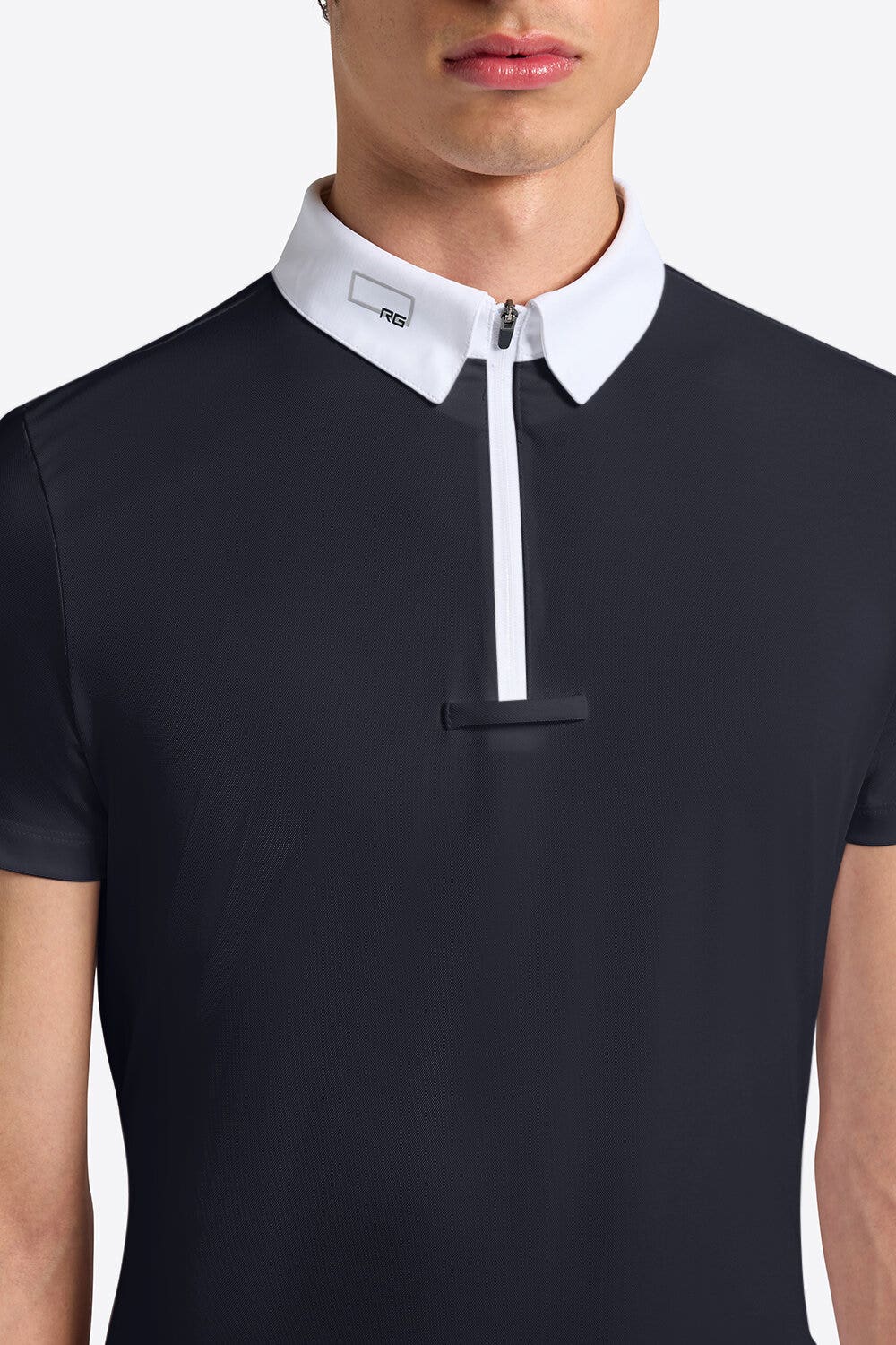 Rider's Gene Rider’s Gene Men’s Short-Sleeve Competition Shirt NAVY-3