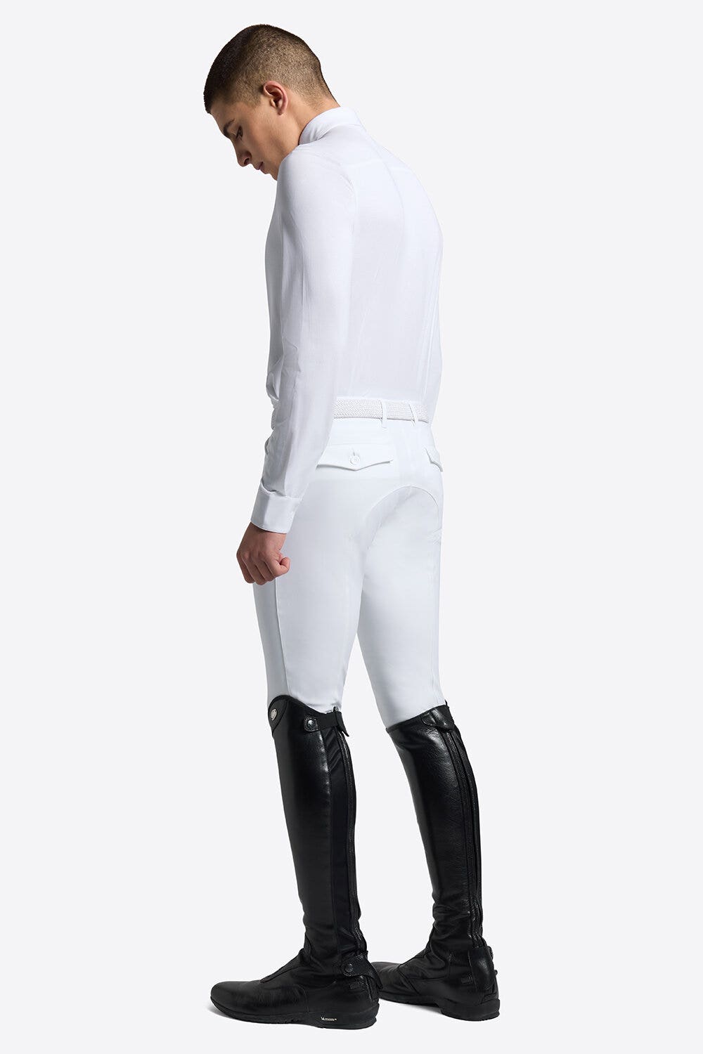 Rider's Gene Rider's Gene Men's Tech Competition Shirt WHITE-2