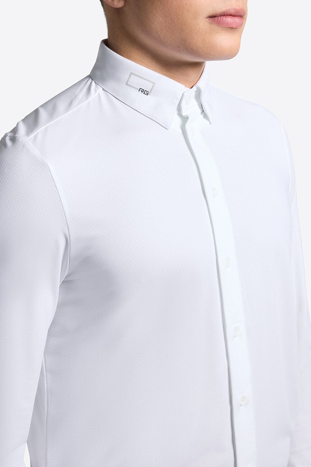 Rider's Gene Rider's Gene Men's Tech Competition Shirt WHITE-3