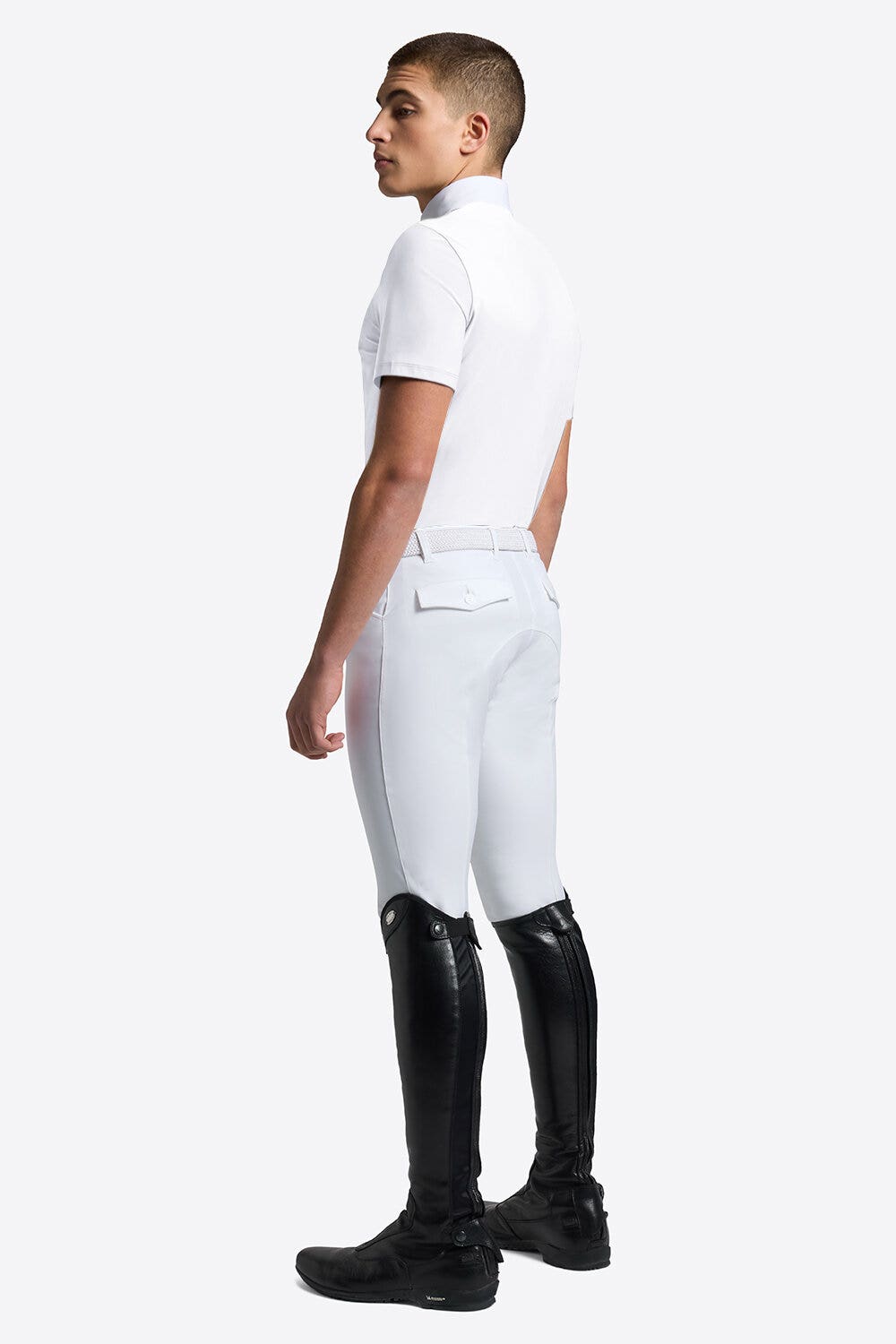 Rider's Gene Rider's Gene Men's Tech Competition Shirt WHITE-2