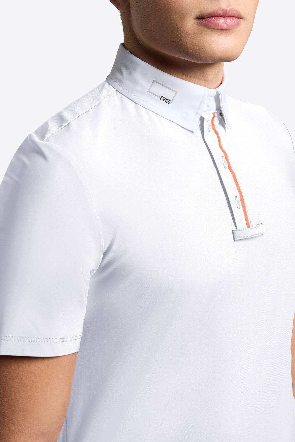 Rider's Gene Rider's Gene Men's Tech Competition Shirt WHITE-3