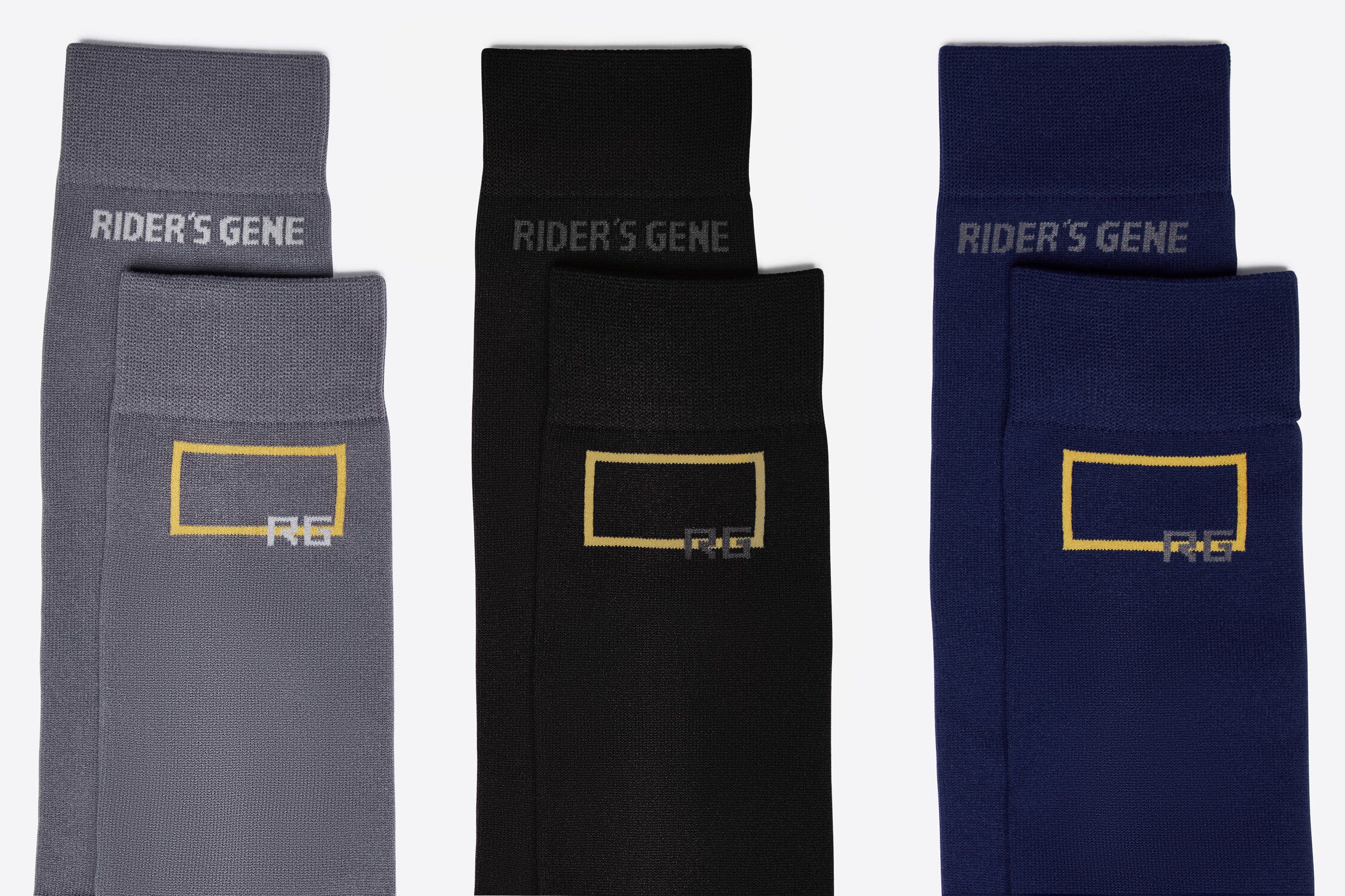 Rider's Gene Rider's Gene 3 Pack Socks BLACK - BLU ROYAL - GREY-1