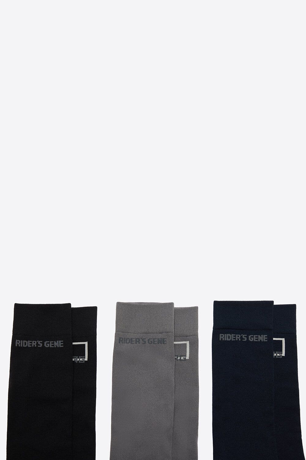 Rider's Gene Rider's Gene 3 Pack Socks BLACK - BLU ROYAL - GREY-1