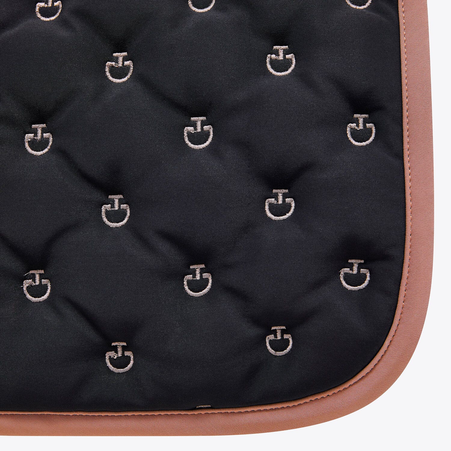 Cavalleria Toscana Jumping Saddle Pad with CT logos BLACK TORTORA-2