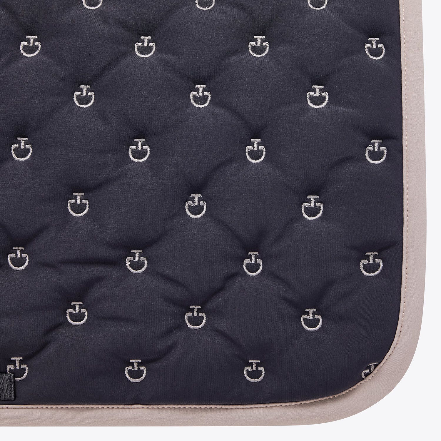 Cavalleria Toscana Dressage Saddle Pad with CT logos BLACK TORTORA-2