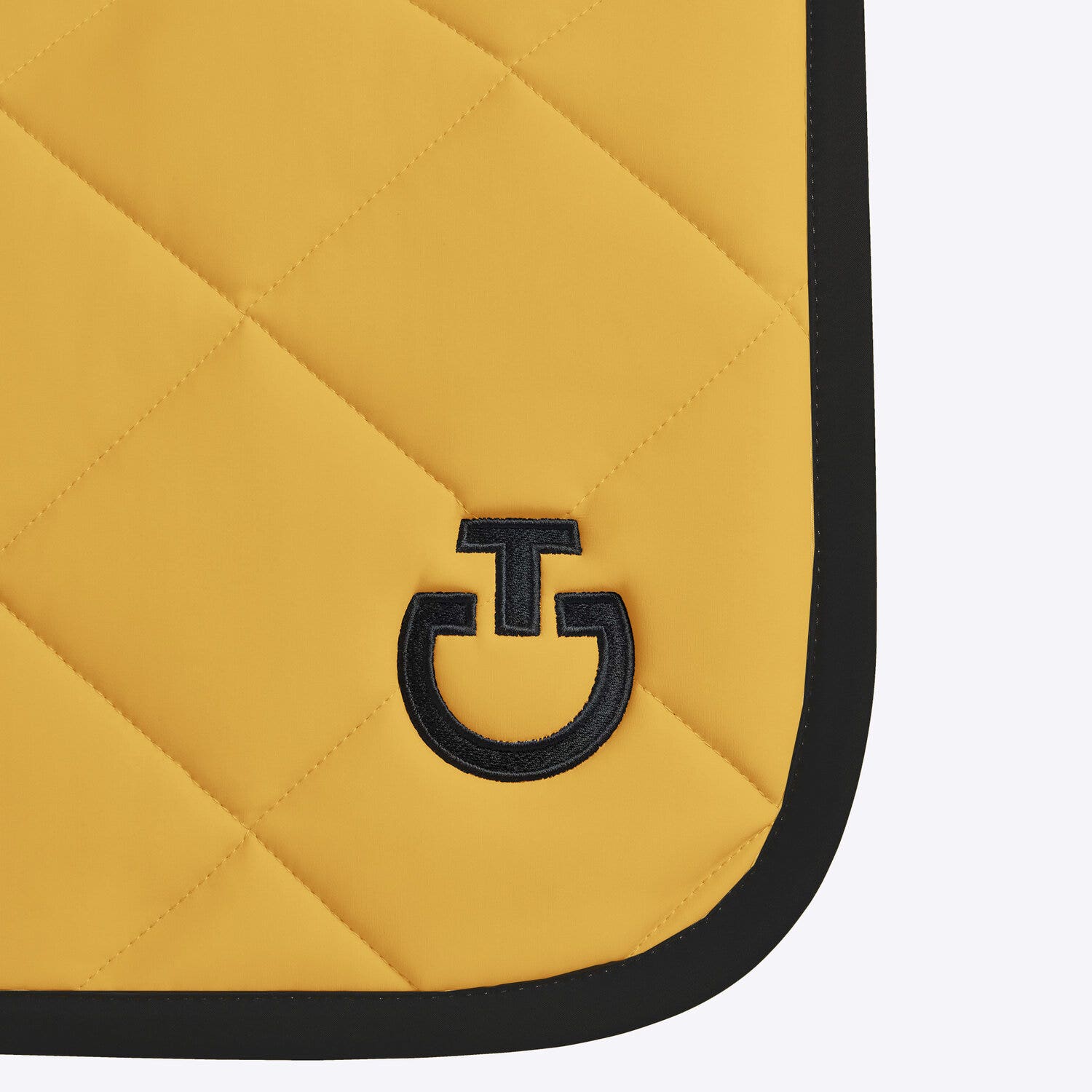 Cavalleria Toscana Cavalleria Toscana Jumping Saddle Pad with Diamond quilting GOLDEN OCHRE/BLACK-3