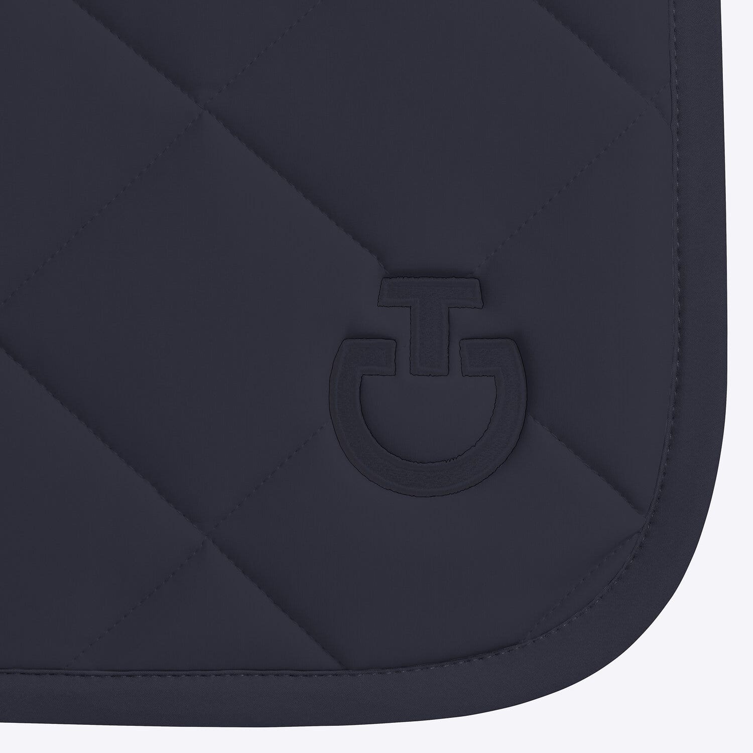 Cavalleria Toscana Cavalleria Toscana jumping horse saddle pad NAVY Logo NAVY-3