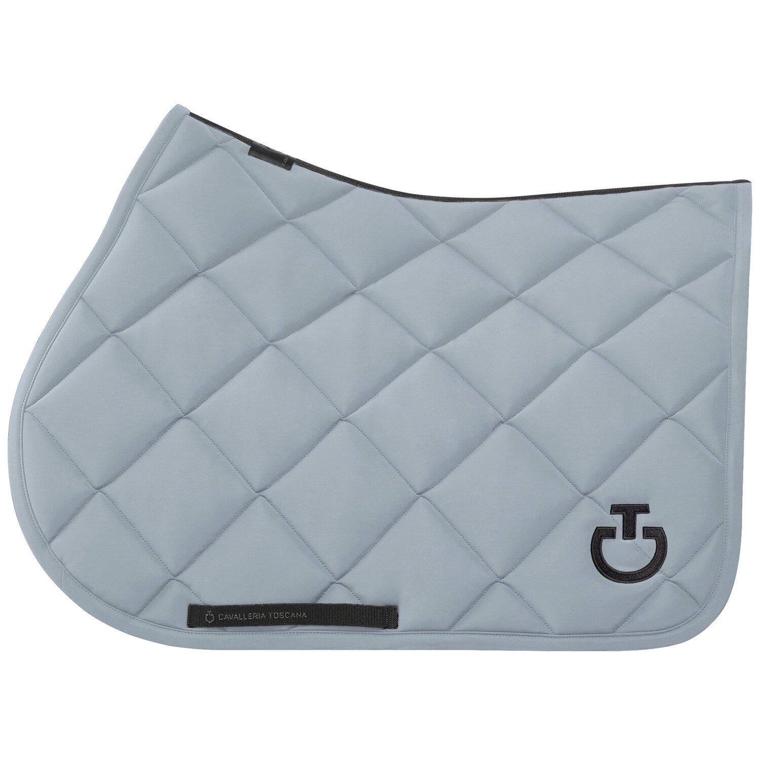 Diamond-quilted jumping saddle pad in jersey