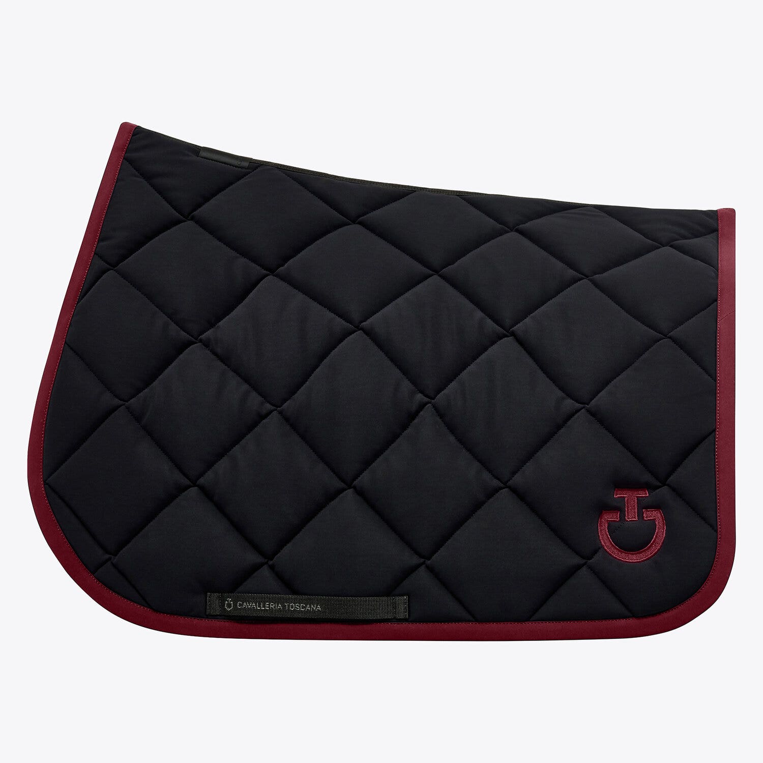 Cavalleria Toscana Cavalleria Toscana jumping horse saddle pad BLACK/BORDEAUX-1