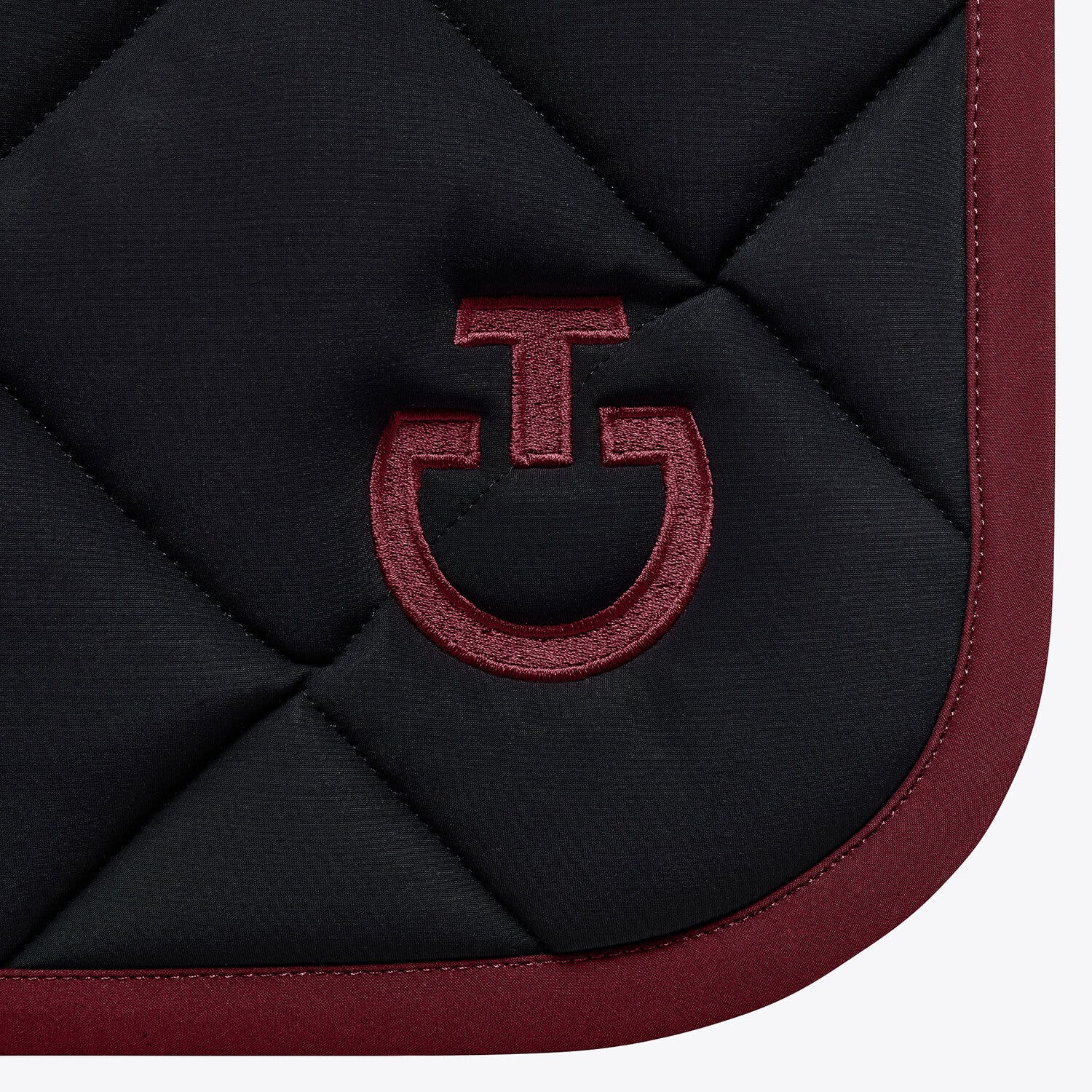 Cavalleria Toscana Cavalleria Toscana jumping horse saddle pad BLACK/BORDEAUX-2