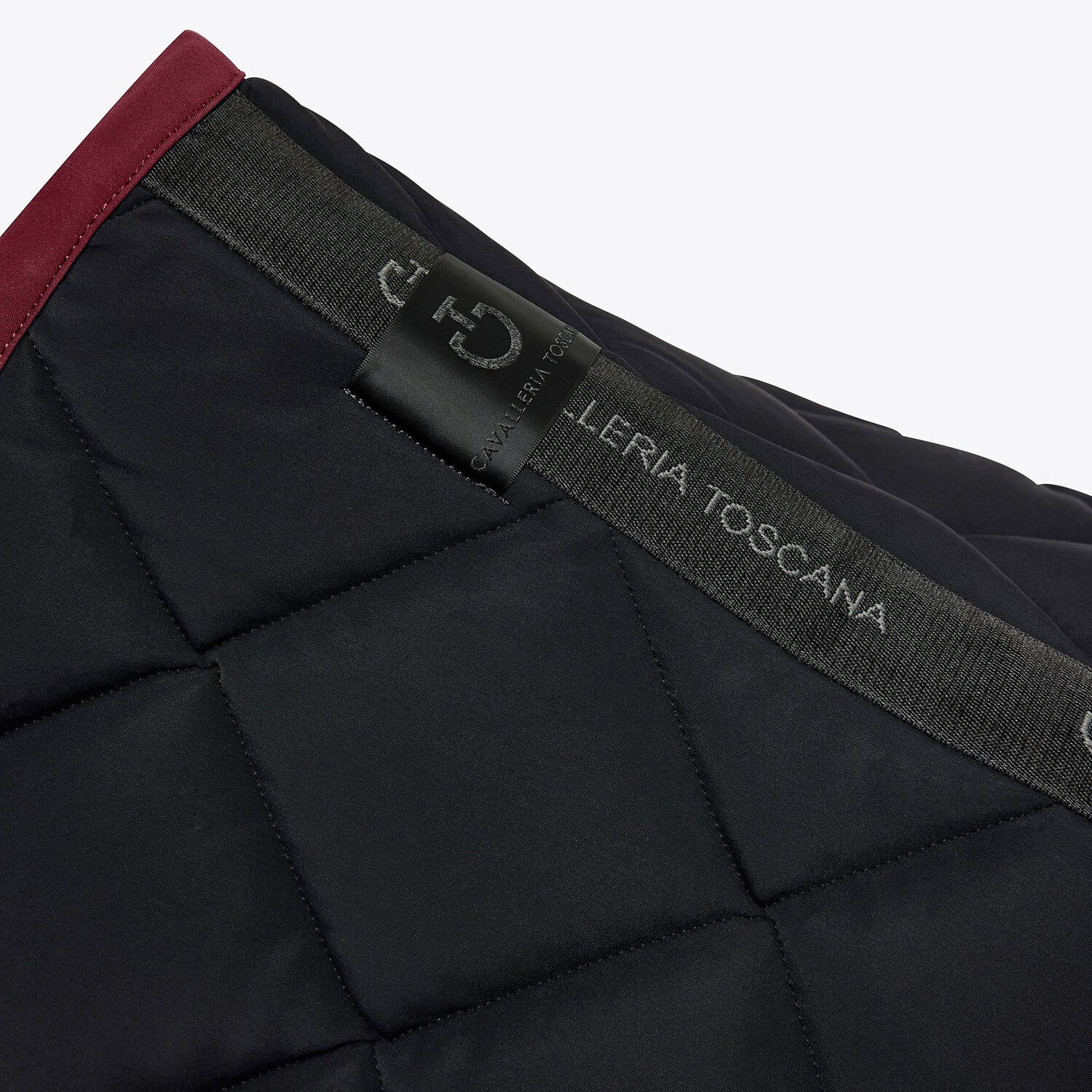 Cavalleria Toscana Cavalleria Toscana jumping horse saddle pad BLACK/BORDEAUX-3