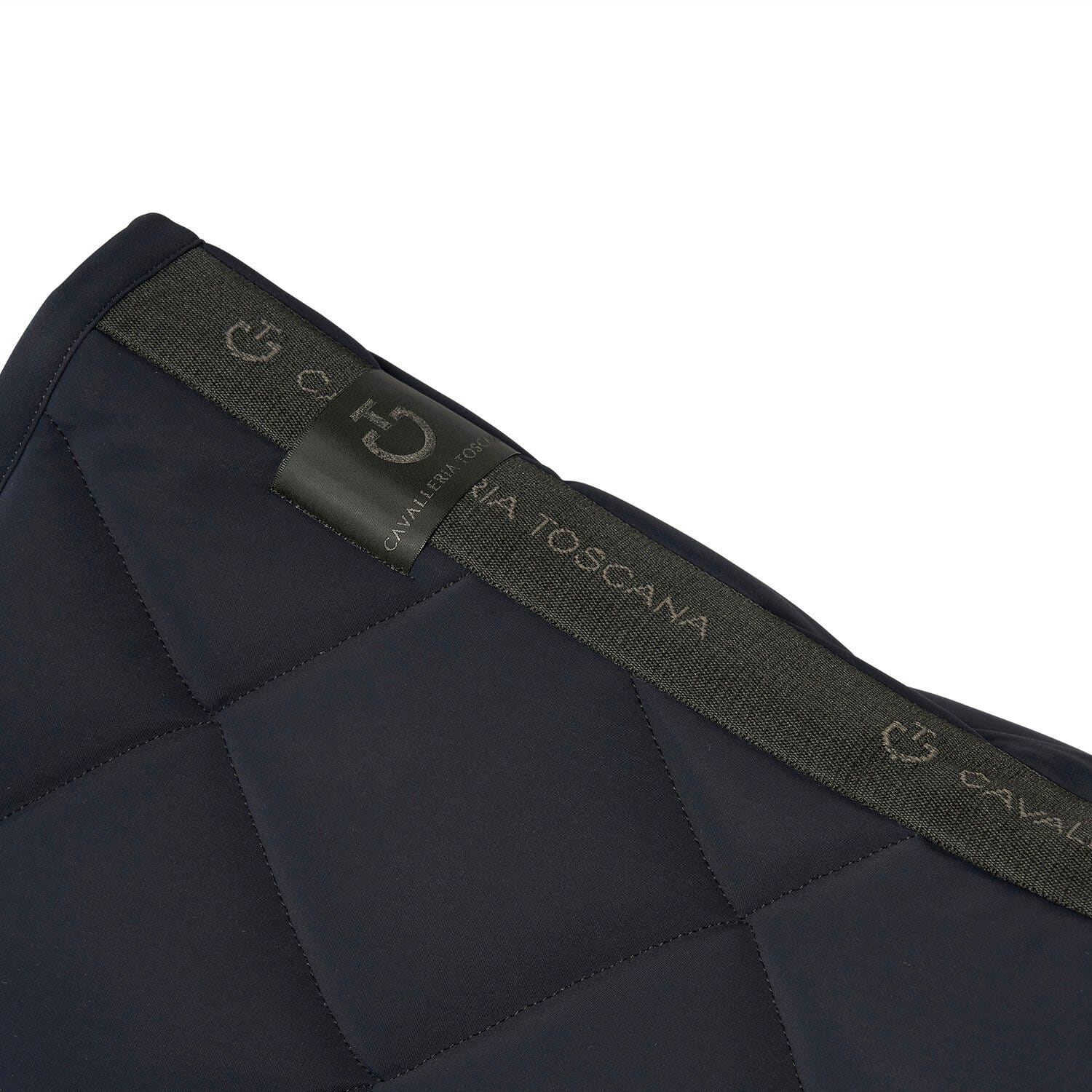 Cavalleria Toscana Diamond Quilted Jersey Dressage Saddle Pad DARK BLUE/DARK BLUE-2