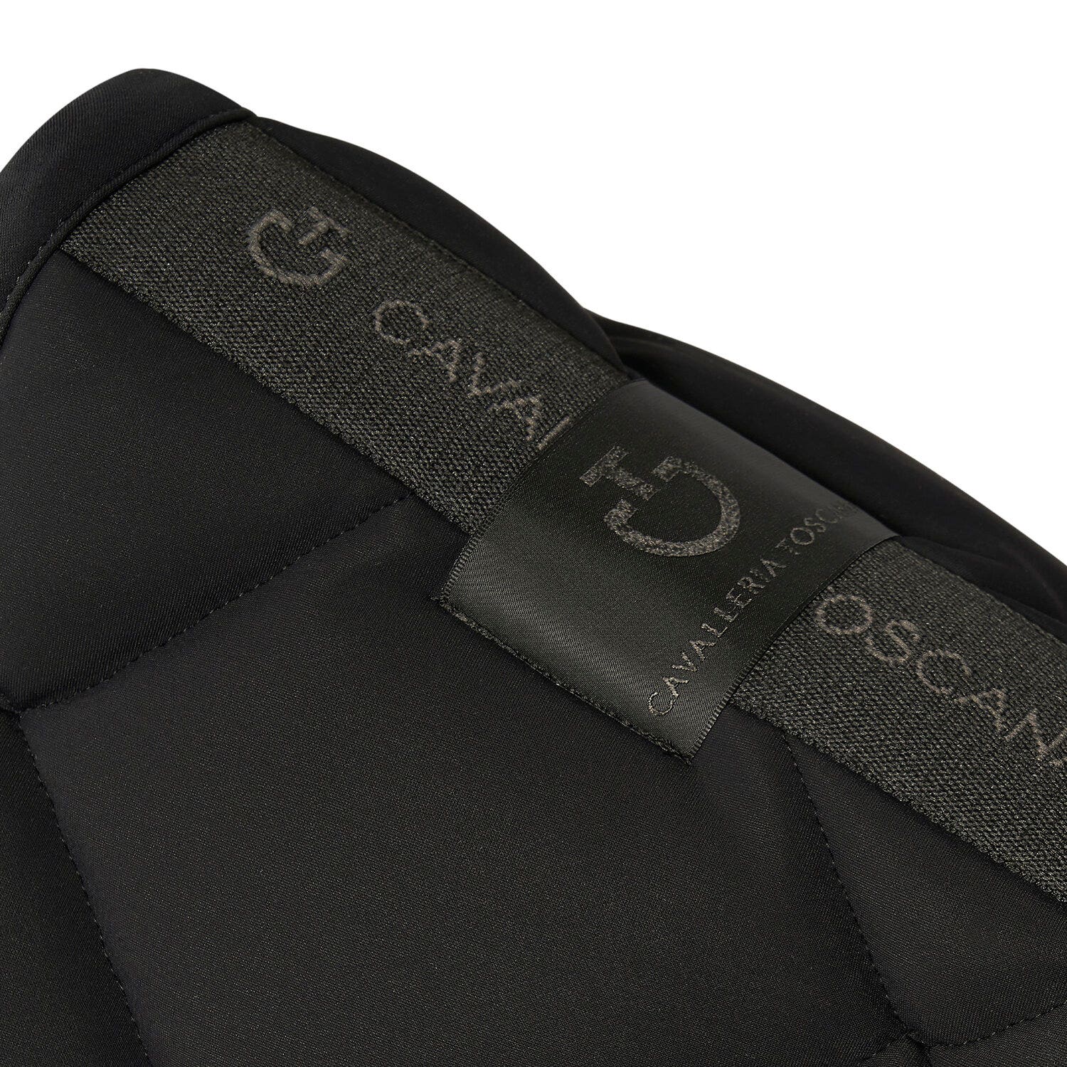 Cavalleria Toscana Diamond Quilted Jersey Dressage Saddle Pad BLACK-2