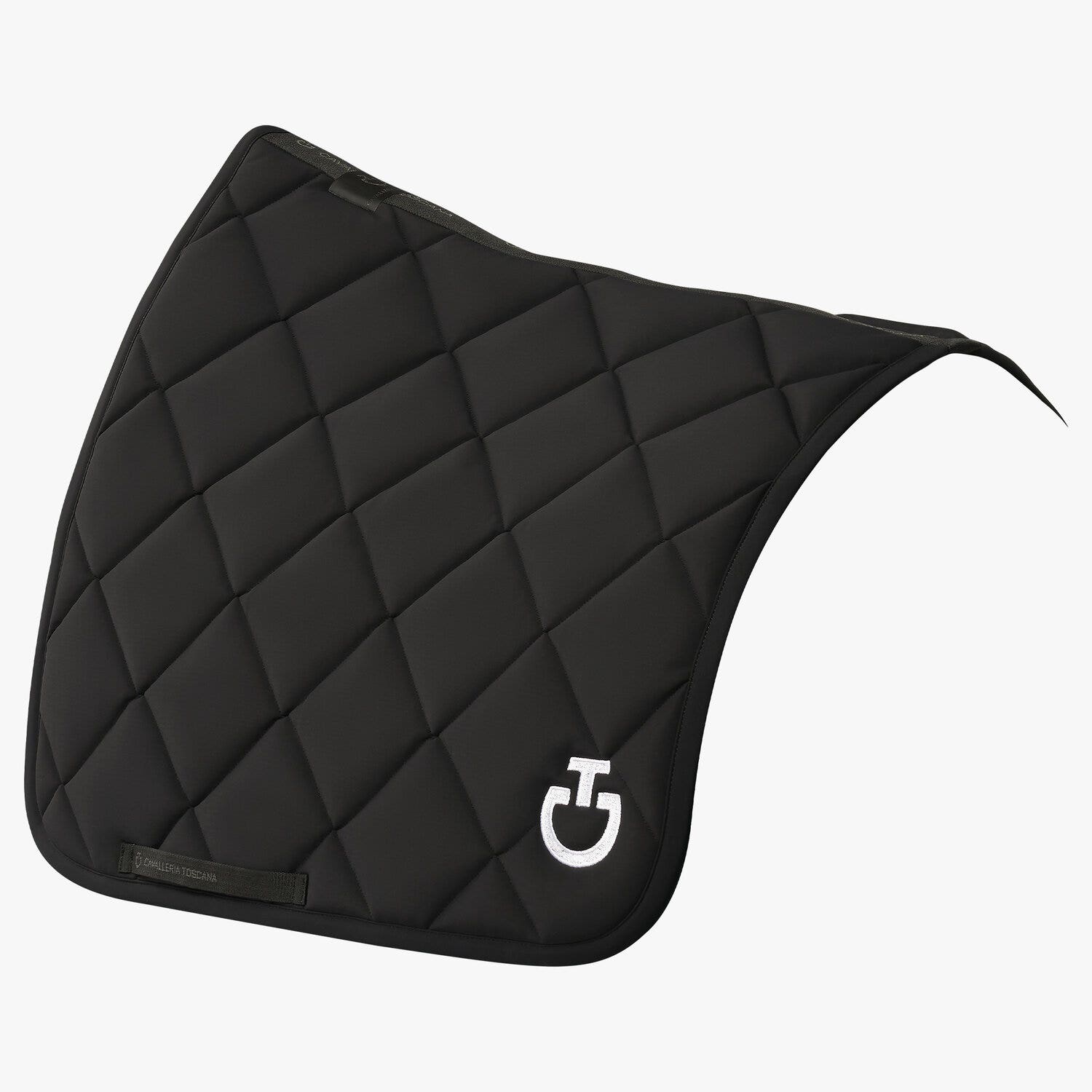 Cavalleria Toscana Diamond Quilted Jersey Dressage Saddle Pad BLACK-3