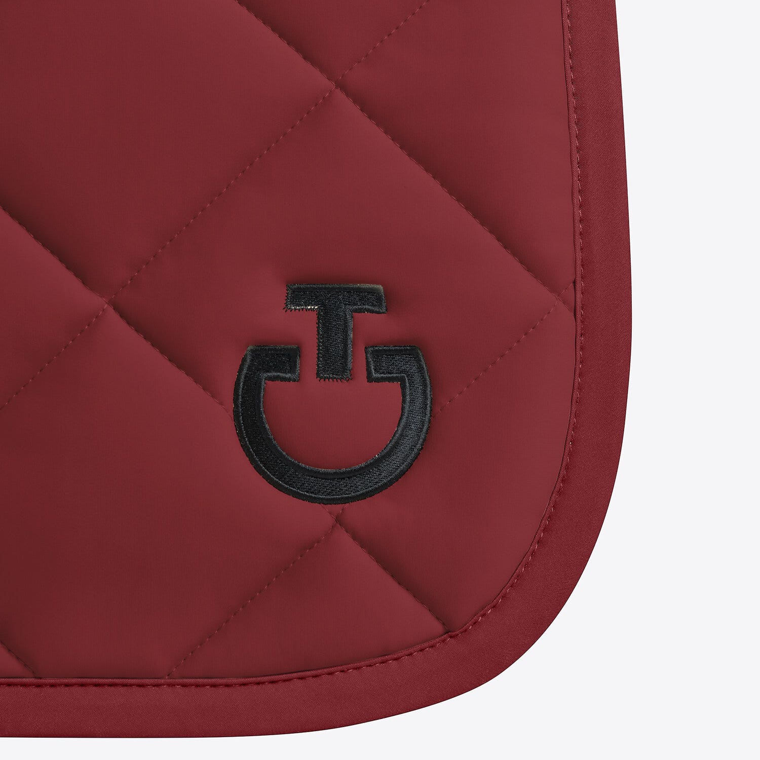 Cavalleria Toscana Cavalleria Toscana Dressage Saddle Pad in Quilted Jersey BORDEAUX-3