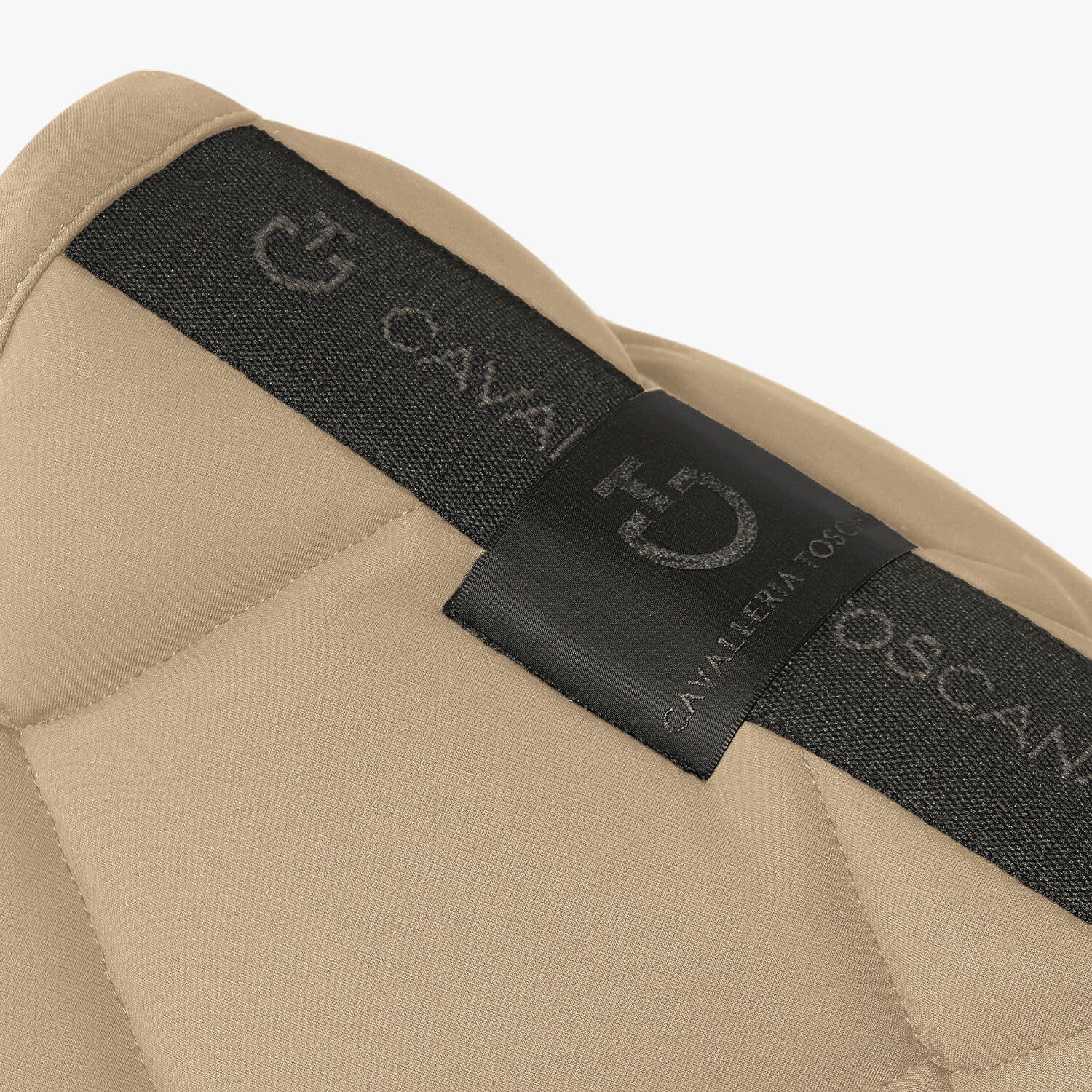 Diamond-quilted dressage saddle pad in jersey
