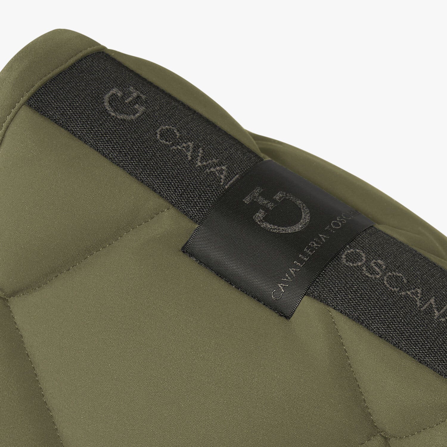 Diamond-quilted dressage saddle pad in jersey